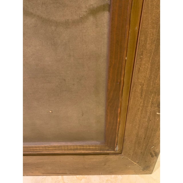 Wood 1970s Figurative Aesthetic Movement Style Oil Painting, Framed For Sale - Image 7 of 8