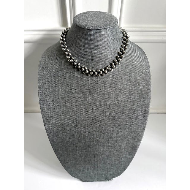 Design Rare Mexican Modern Silver Jewelry Suite Caviar Model William Spratling For Sale - Image 4 of 12