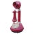 Sip Candle Phone in Red Plastic For Sale