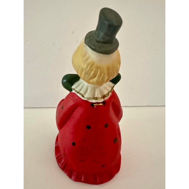 Vintage Late 20th Century Red Polka Dot Clown Bell For Sale - Image 4 of 11