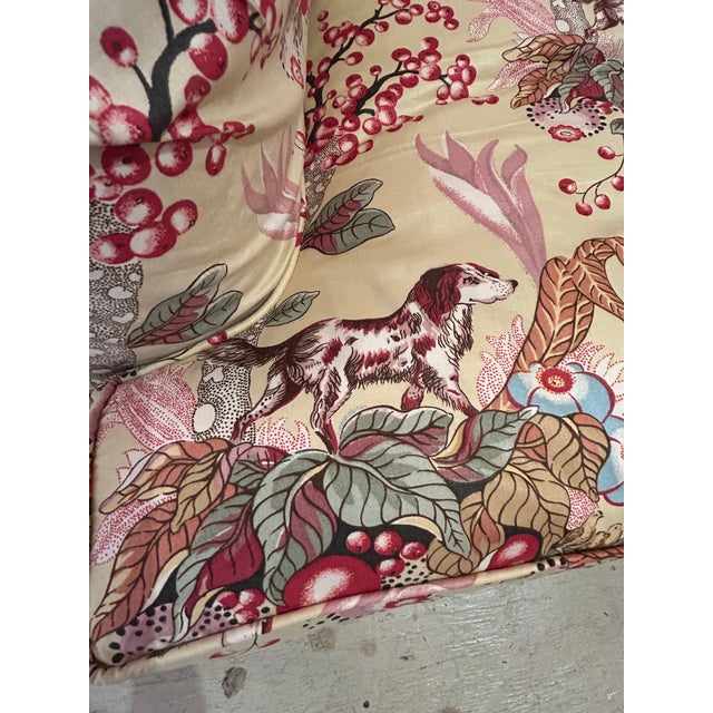 Chintz Upholstered Club Chairs- A Pair For Sale - Image 4 of 17