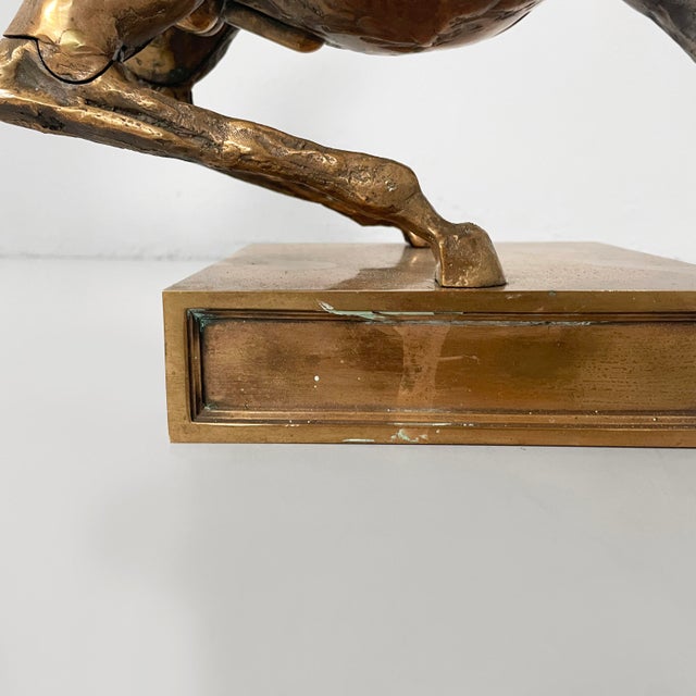 Bruno Cassinari and Miguel Berrocal, Italian Modern Sculpture of Horse, 1973, Bronze For Sale - Image 17 of 18