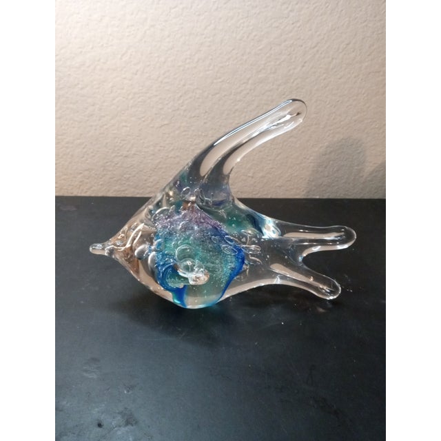 EXQUISITE Signed Gordon Studio Australia 8" Art Glass Fish Sculpture This exquisite 8" art glass fish sculpture is a must-...