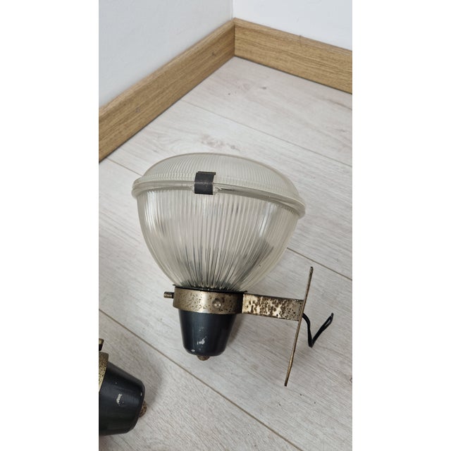 Vintage Wall Lamps, 1960s, Set of 2, in Good conditions. Designed 1960 to 1969 This piece is designed in the style of the...