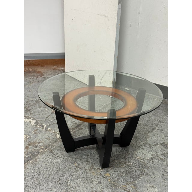 Modern Bassett Mirror Company Elation Round Coffee Table For Sale - Image 3 of 12