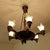 Large Art Deco Sculptural Chandelier in Bronze and Glass, 1930s For Sale - Image 10 of 18