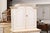 White Swedish Baroque Period 1760 Painted Two-Part Cabinet with Four Doors For Sale - Image 8 of 13