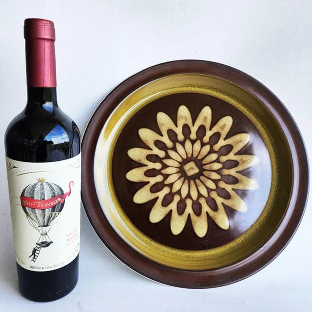 Ceramic Vintage 12" Chop Plate Regency by Casual Ceram For Sale - Image 7 of 11