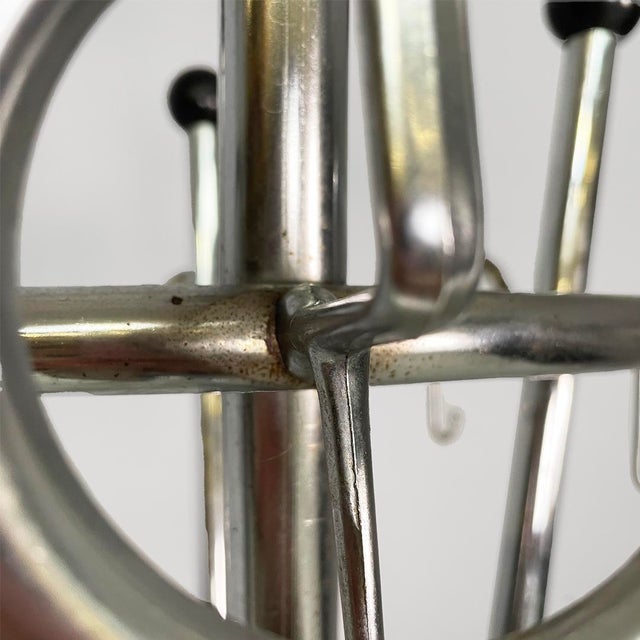 Mid-Century Modern Italian Plastic and Metal Coat Rack, 1960s For Sale - Image 9 of 17