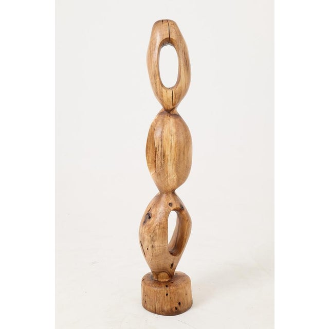 Gold Still Stand Abstract Wood Sculpture by Logniture For Sale - Image 8 of 11