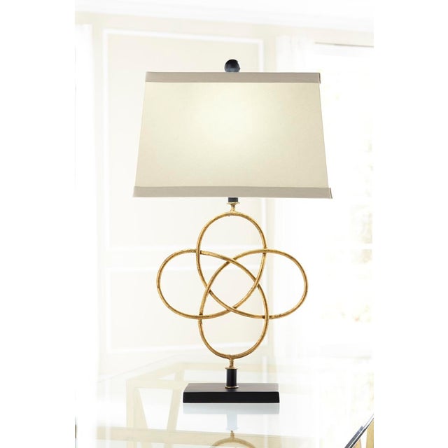 Chelsea House Inc Chelsea House Loose Knot Lamp in Gold For Sale - Image 4 of 5