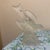 Vintage Le Smith Frosted Satin Glass Bird in Flight Dove Figurine Hand Painted Roses For Sale - Image 10 of 11