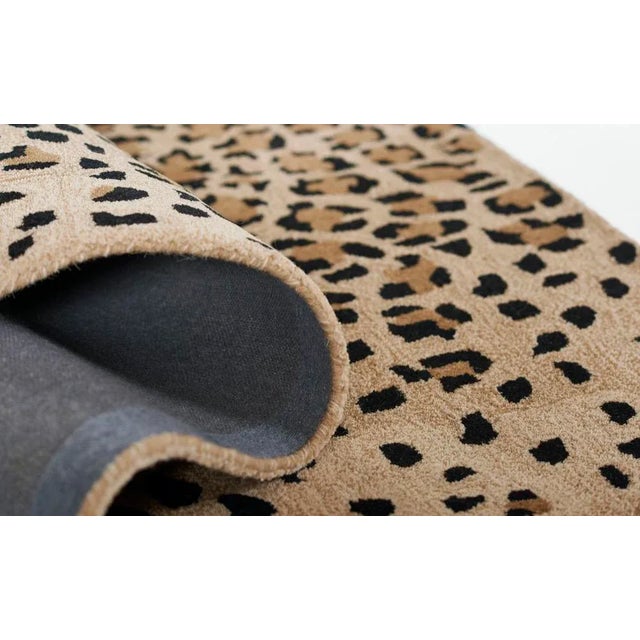 Textile Erin Gates by Momeni Woodland Leopard Beige Hand Tufted Wool Area 2'6" X 8' Runner For Sale - Image 7 of 10