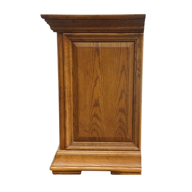 Thomasville Furniture Renaissance Collection Solid Oak 39" Nightstand Chest 34511-110 For Sale - Image 10 of 13