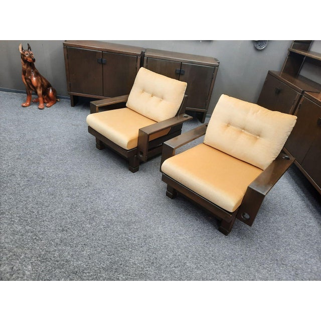 Brutalist Living Room Set Model St. Moritzby Klaus Rausch, 1960s, Set of 7 For Sale - Image 16 of 18
