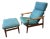 Mid Century Modern Danish Teak Arne Vodder Fd-164 Adjustable Lounge Chair & Ottoman for France & Son. 1960’s For Sale