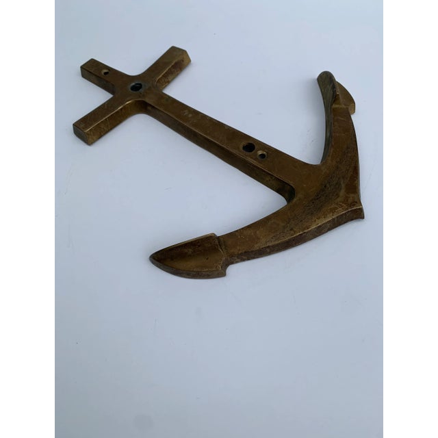 Nautical Vintage Brass Nautical Anchor Wall Decal For Sale - Image 3 of 8