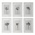 Set of 6 - One-of-a-Kind Organic Modern Framed Botanic Floral Oil Paintings by Diane Grant - Secession Style / Herbarium / Floral / Earth Tones For Sale