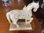 Vintage Wooden Warrior Horse Statue For Sale - Image 4 of 12
