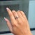 This Toi et Moi wave ring showcases 0.82 carats of natural multi sapphires, set in 14k yellow gold. Each sapphire...