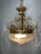 Gold French Pendant Light in Gilt Bronze For Sale - Image 8 of 8