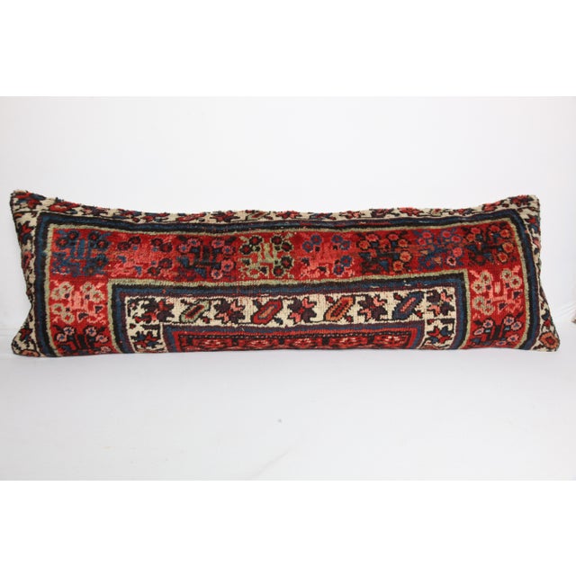 Here i am listing a 100% Handmade double knotted rug pillow cover, made from antique Persian tribal carpet rug. This’s a...