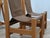 Trestle Beech Writing Desk with Leather Chairs, Italy, 1970s, Set of 3 For Sale - Image 11 of 17