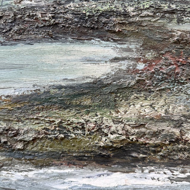 Ronald, Beach at Dusk, 1980s, Oil Painting on Canvas, Framed For Sale - Image 14 of 18