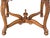 Wood French Louis XV Style Walnut Tea Table With Removable Glass Tray & Floral Marquetry For Sale - Image 7 of 9