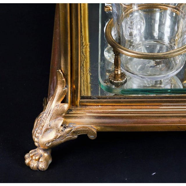 Antique French Bacarrat Ormolu and Glass Liqueur Cabinet, 1800s, Set of 21 For Sale - Image 9 of 18