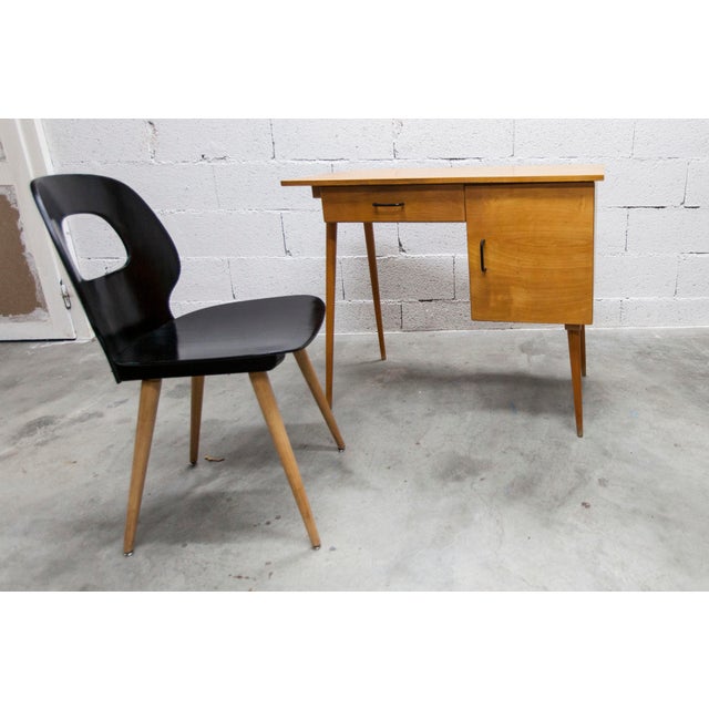 Eye Desk and Chair Set from Baumann, 1960, Set of 2 For Sale - Image 9 of 18