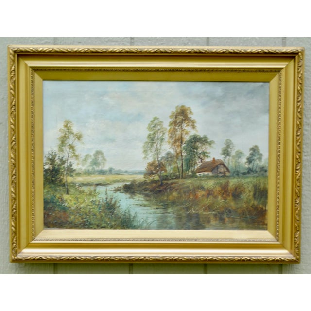 Stream in a Landscape Oil Daniel Sherrin 1868-1940 Listed Hammer Prices For Sale - Image 4 of 11