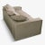 Contemporary Rafaella Two-Seater Sofa in Beige Melange Linen with Light Grey Velvet Trim from Biosofa For Sale - Image 3 of 10