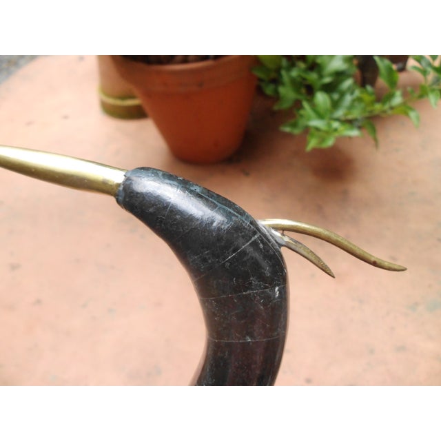 Crane Heron in Marble Mosaic, 1950s For Sale - Image 9 of 17