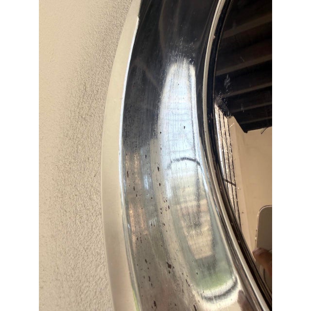 Round Chrome Mirror, Italy, 1960s For Sale - Image 10 of 18