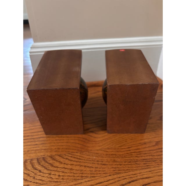 1970s Vintage Old World Globe Book Ends Made in Italy For Sale - Image 5 of 8
