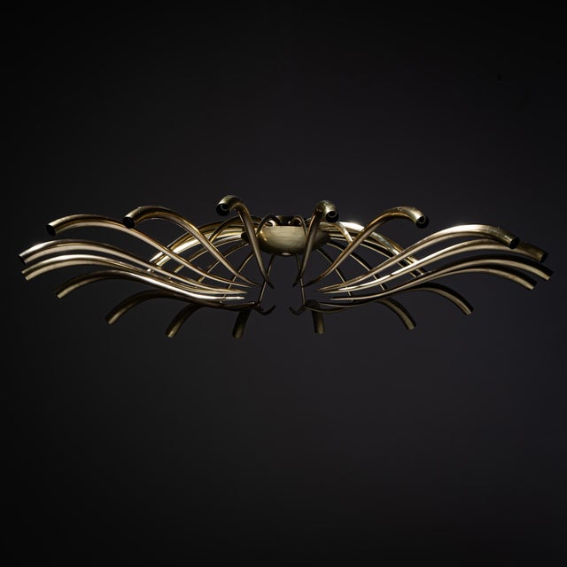 Oscar Torlasco Mid-20th Century Ceiling Chandelier by Oscar Torlasco for Lumi For Sale - Image 4 of 13