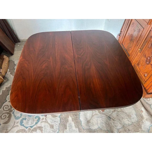 Early 20th Century Antique Georgian Style Mahogany Flip Top Gateleg Game Card Console Table For Sale - Image 9 of 10