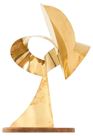 Kari Huhtamo, Modernist Sculpture, 1976, Brass