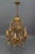 Hollywood Regency Style Gilt Metal and Crystal Glass Six-Light Chandelier, Italy For Sale - Image 16 of 18