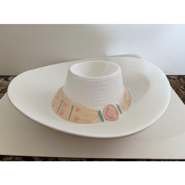 1980s Cowboy Hat Chip and Dip Party Bowl Chairish