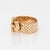 Mid-Century Modern ​Retro Belt Buckle Ring Adjustable Size Band 14k Yellow Gold Vintage Jewelry, Size 8 For Sale - Image 3 of 7