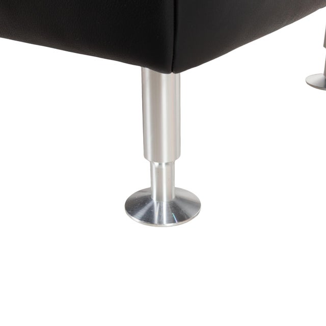 250 Leather Stool in Black by Rolf Benz For Sale - Image 5 of 12