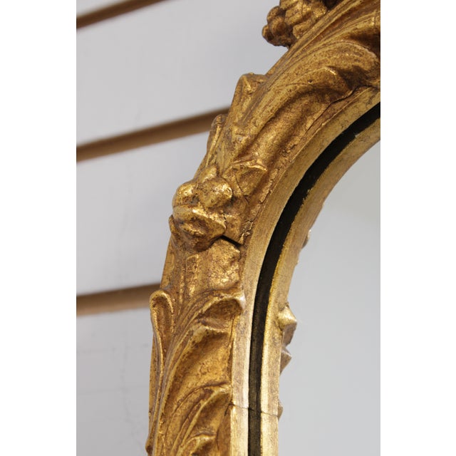 Friedman Brothers Chippendale Gilt Frame Arch Top Tall Wall Mirror For Sale - Image 9 of 13