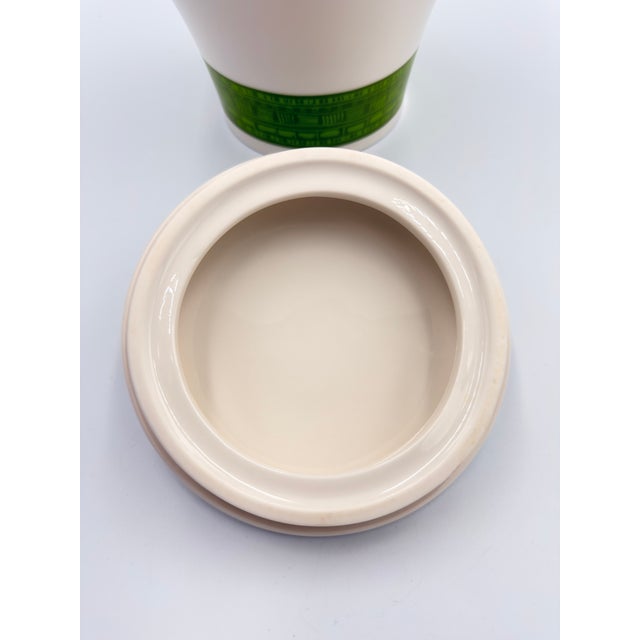 Starbucks Advertising Jar Coffee Bean Tea Holder Ceramic 2005 Canister For Sale - Image 10 of 11