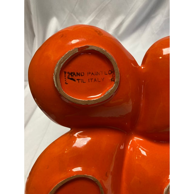 Italian Vintage Mid-Century Hand-Painted Italian Serving Dish For Sale - Image 3 of 5