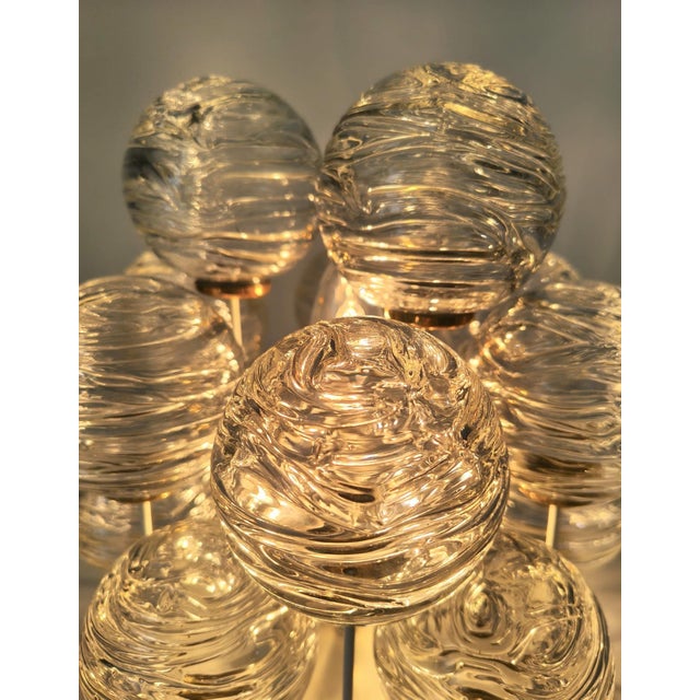 Mid-Century Snowball Sputnik Glass Flush Mount from Doria Leuchten, Germany, 1970s For Sale - Image 15 of 18