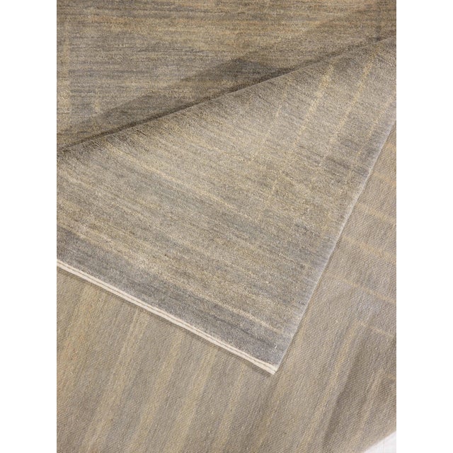 Modern Hand-Knotted Gabbeh Weave Rug 8'1" X 10'5" For Sale - Image 4 of 4