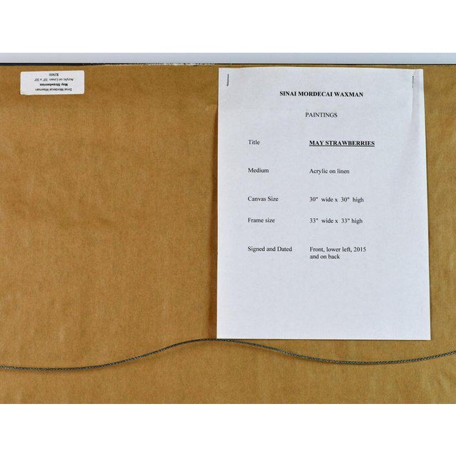 'May Strawberries' Original Painting by Sinai M. Waxman Well Exhibited Artist For Sale - Image 11 of 12