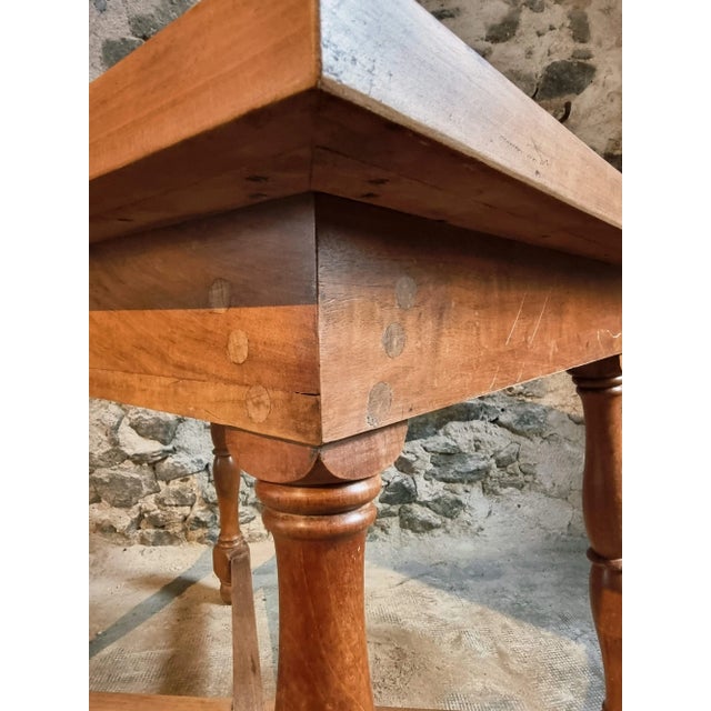 French Walnut Writing Table with Drawer, 1920s-1930s For Sale - Image 15 of 17